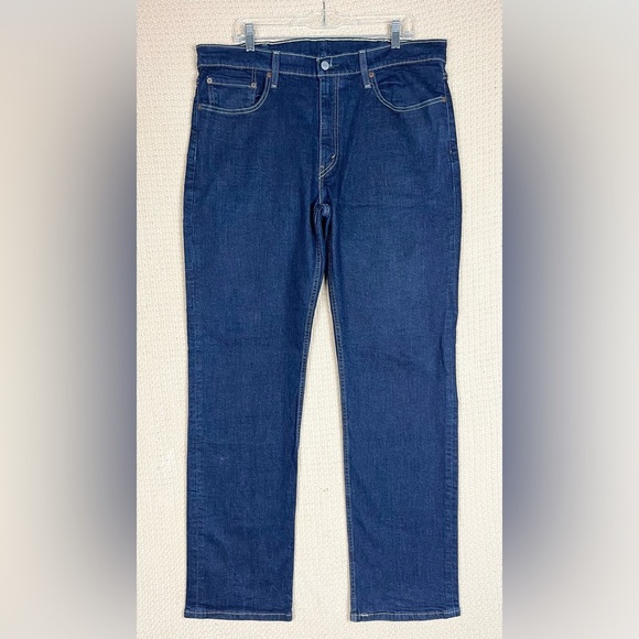 Levi's Strauss & Co. Dark Blue Denim Jeans Men’s Size 38X33 Straight Leg - Picture 13 of 13